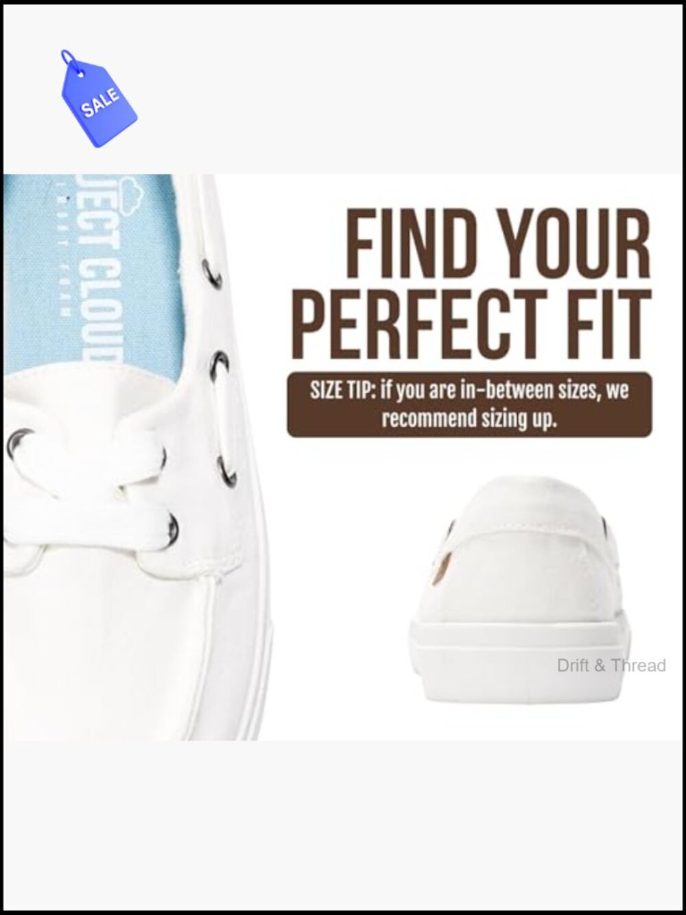 Canvas Slip On Sneakers Memory Foam Insole Lightweight Non-Slip Sole - Picture 5 of 7
